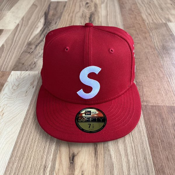 Supreme Supreme Characters S Logo New Era Red 7 1/2 | Grailed