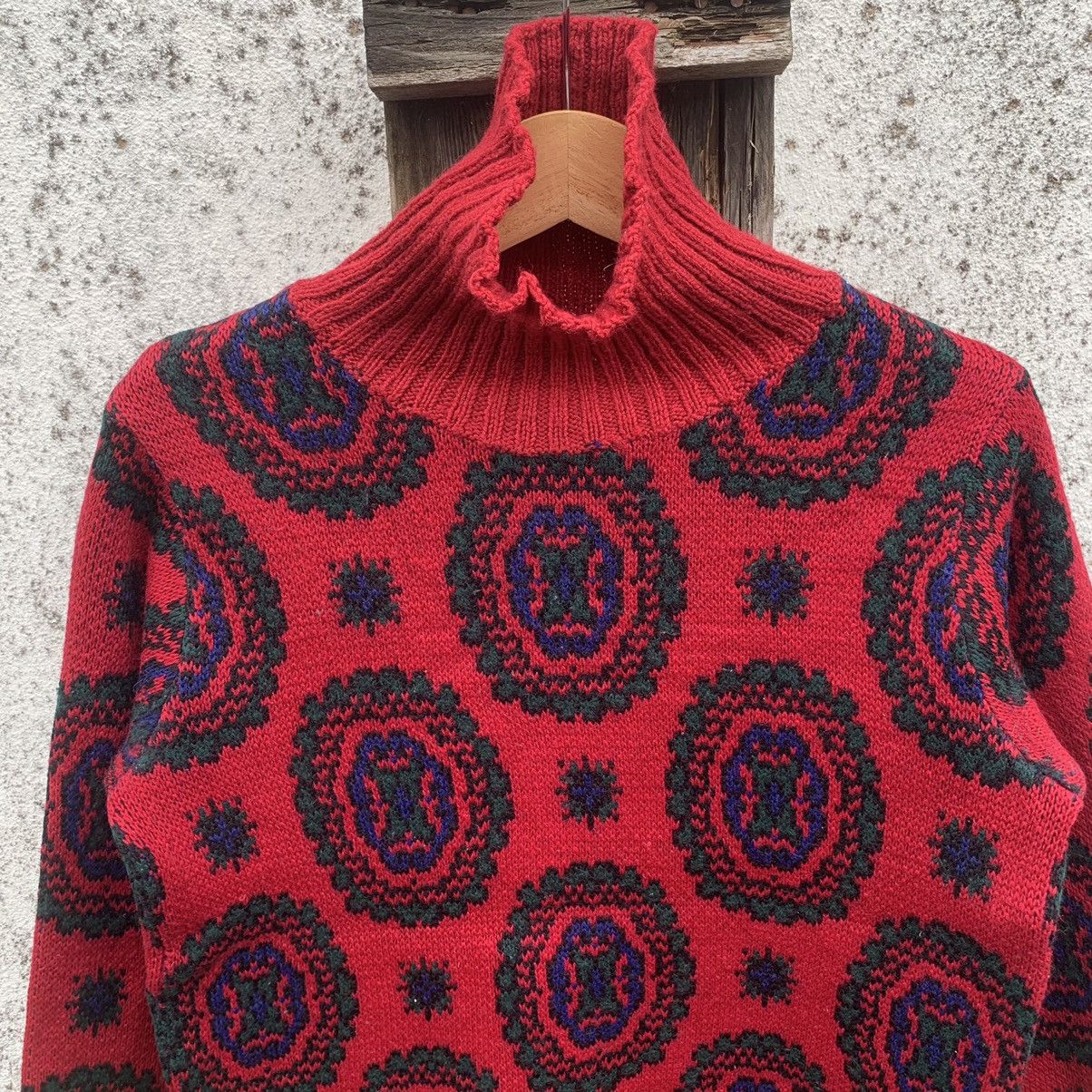 Japanese Brand Japanese Vintage Knit Turtleneck Sweater Arts Jumper Pullove Size US S / EU 44-46 / 1 - 3 Thumbnail