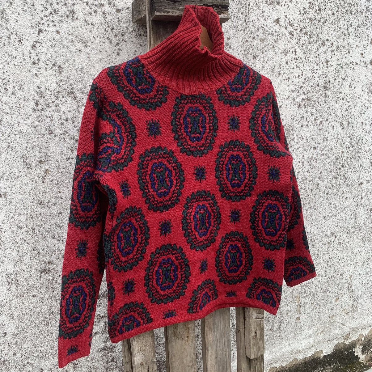 Japanese Brand Japanese Vintage Knit Turtleneck Sweater Arts Jumper Pullove Size US S / EU 44-46 / 1 - 2 Thumbnail