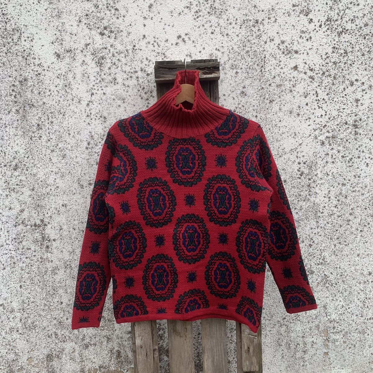 Japanese Brand Japanese Vintage Knit Turtleneck Sweater Arts Jumper Pullove Size US S / EU 44-46 / 1 - 1 Thumbnail