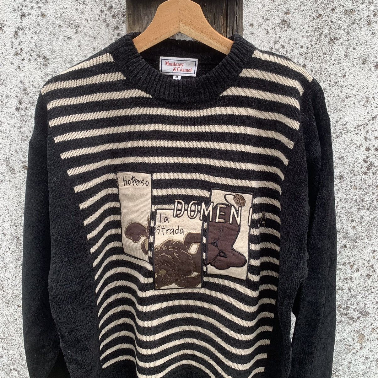 Japanese Brand Vintage Montery & Carmell Knit Crewneck Sweater Pullover Size US L / EU 52-54 / 3 - 3 Thumbnail