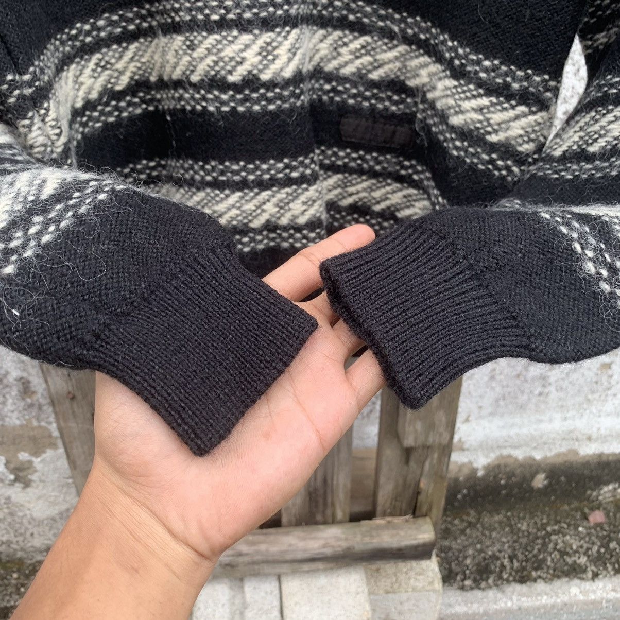 Aran Isles Knitwear × Japanese Brand Japanese Vintage MOHAIR Knit SIMPLE LIFE Sweater Pullover Size US S / EU 44-46 / 1 - 6 Thumbnail