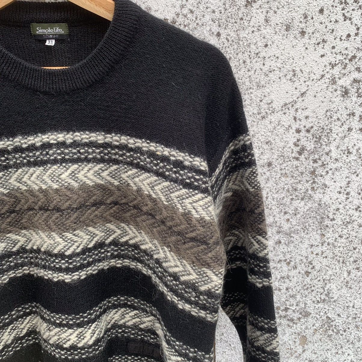 Aran Isles Knitwear × Japanese Brand Japanese Vintage MOHAIR Knit SIMPLE LIFE Sweater Pullover Size US S / EU 44-46 / 1 - 4 Thumbnail