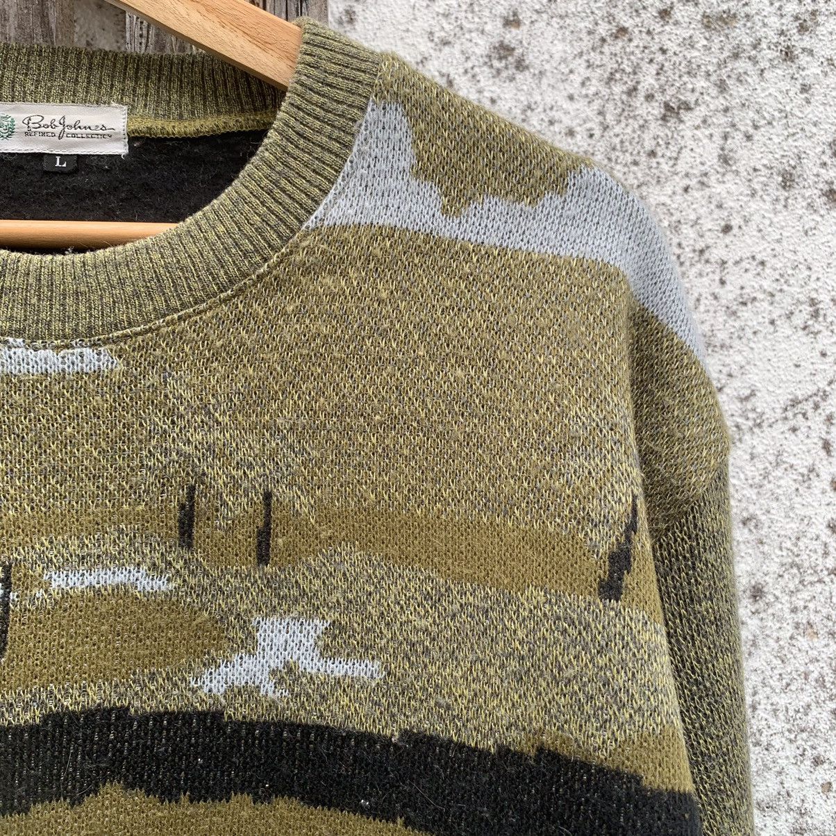 Aran Isles Knitwear × Japanese Brand Vintage Bob Jones Knit Full Printed Sweater Nice Graphic Size US L / EU 52-54 / 3 - 5 Thumbnail