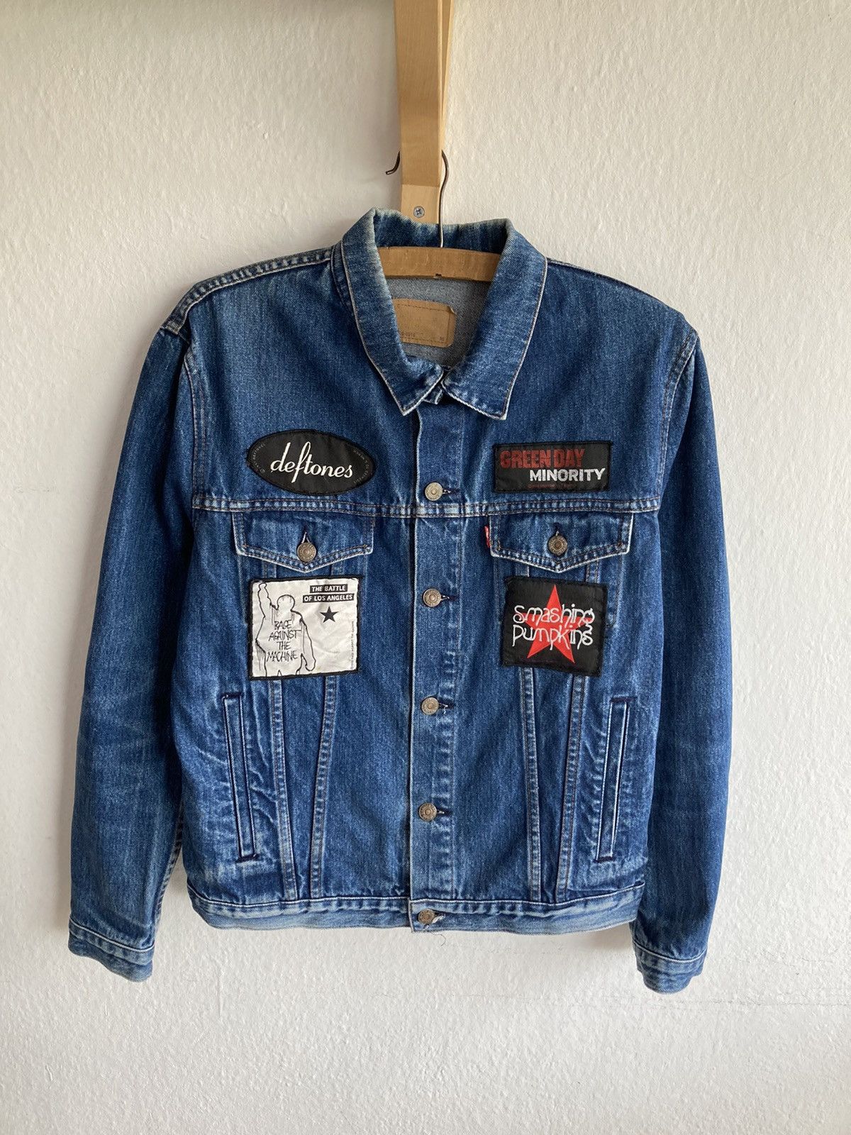 Vintage Levis Rock Band Denim Vintage Jacket Jeans Green Day | Grailed