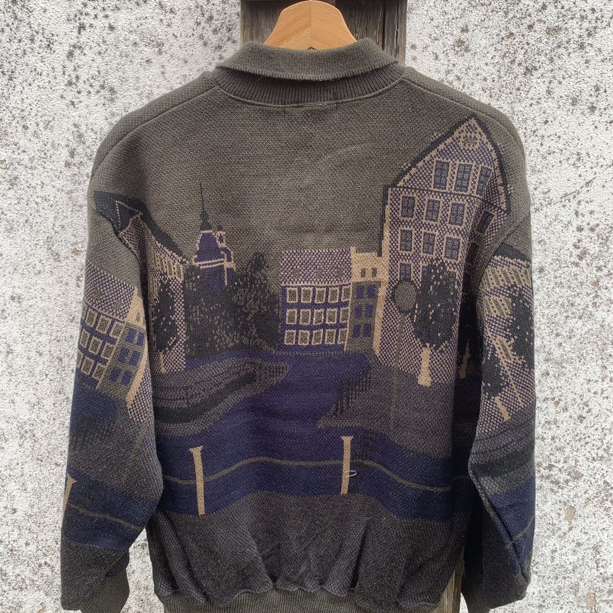 Aran Isles Knitwear × Japanese Brand Vintage Guancy Uomo Sweater Knit Nice Graphic Pullover Size US M / EU 48-50 / 2 - 10 Thumbnail