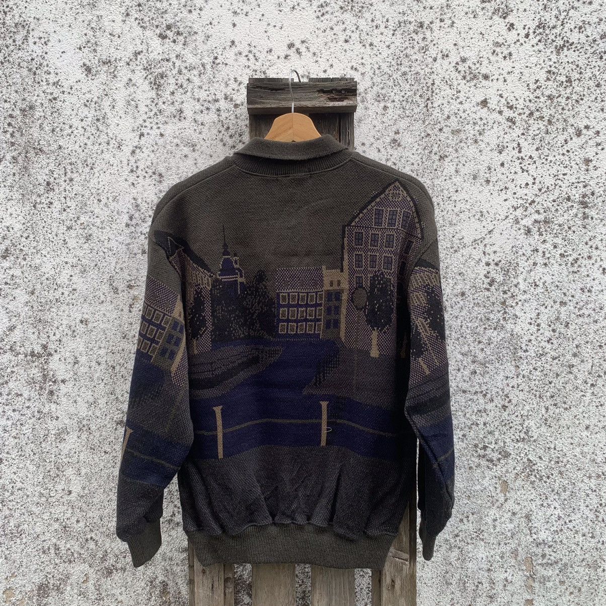 Aran Isles Knitwear × Japanese Brand Vintage Guancy Uomo Sweater Knit Nice Graphic Pullover Size US M / EU 48-50 / 2 - 9 Thumbnail