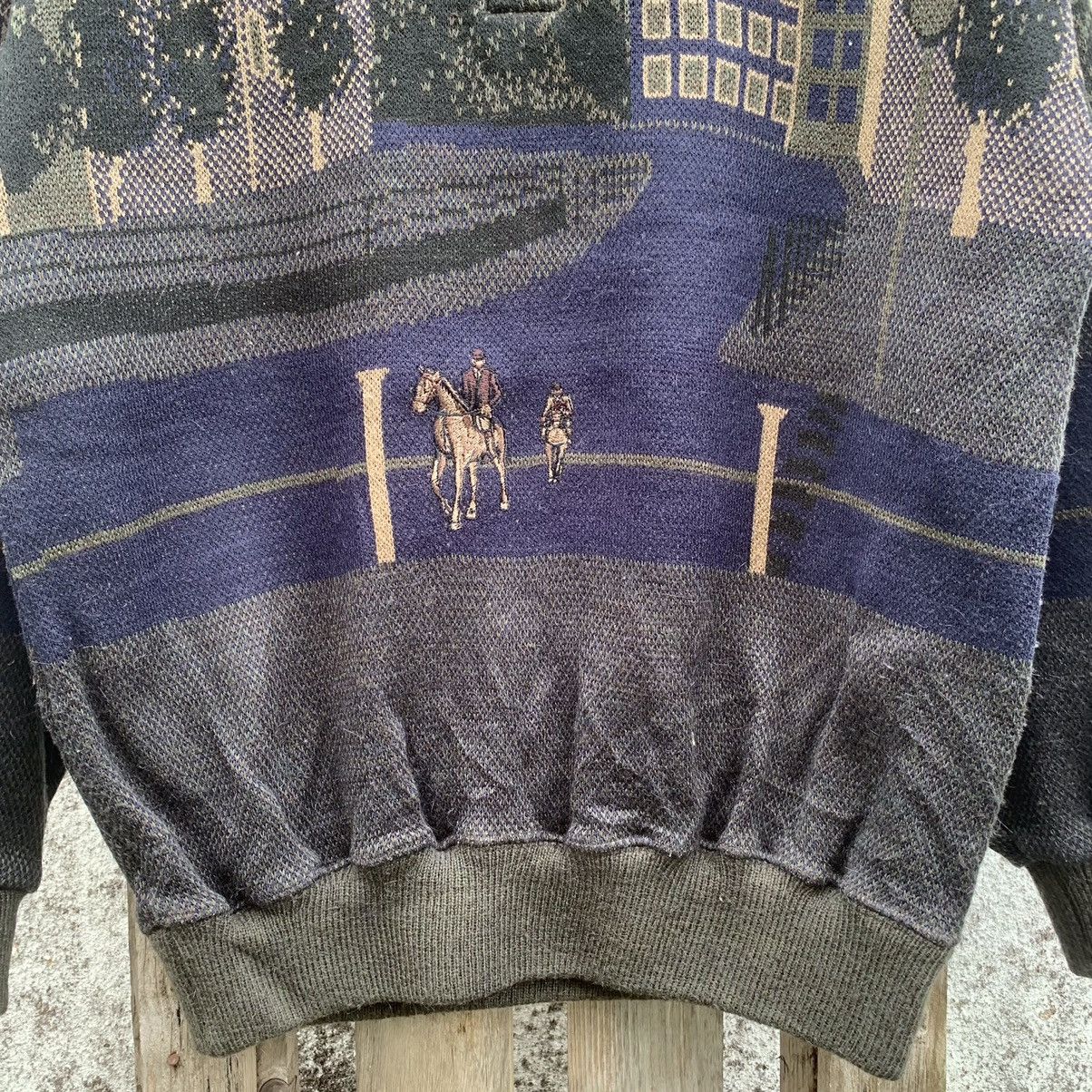 Aran Isles Knitwear × Japanese Brand Vintage Guancy Uomo Sweater Knit Nice Graphic Pullover Size US M / EU 48-50 / 2 - 5 Thumbnail