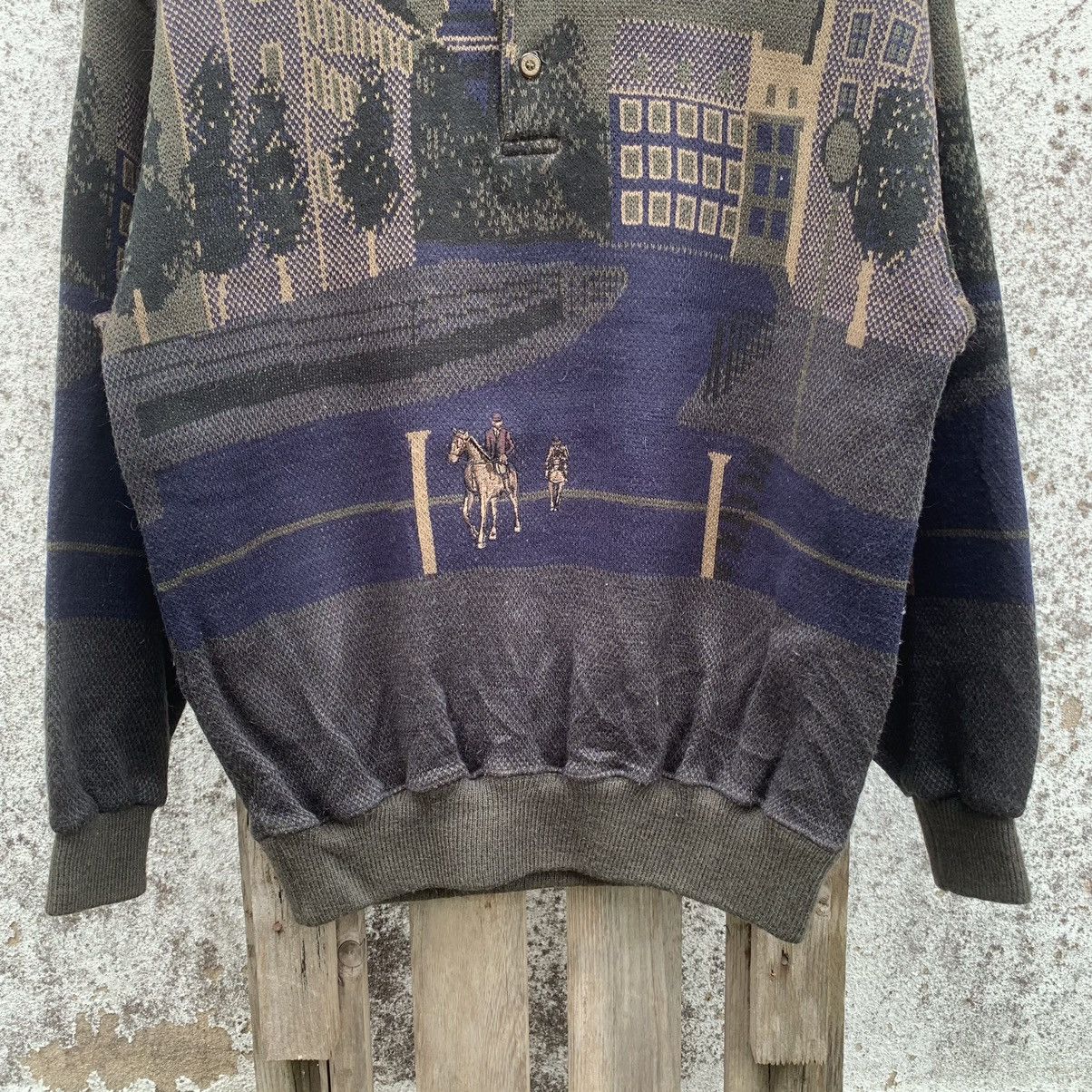 Aran Isles Knitwear × Japanese Brand Vintage Guancy Uomo Sweater Knit Nice Graphic Pullover Size US M / EU 48-50 / 2 - 4 Thumbnail