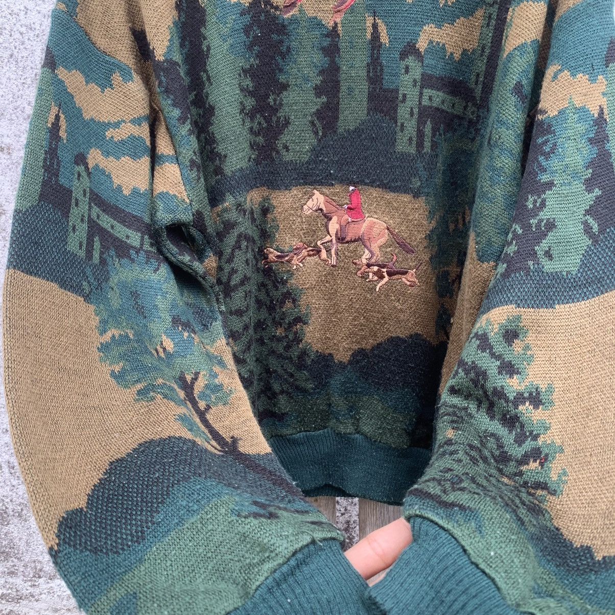 Japanese Brand 💥 RARE! Rapido Sprit Knit Embroidery Sweater Nature Horse Size US L / EU 52-54 / 3 - 8 Thumbnail