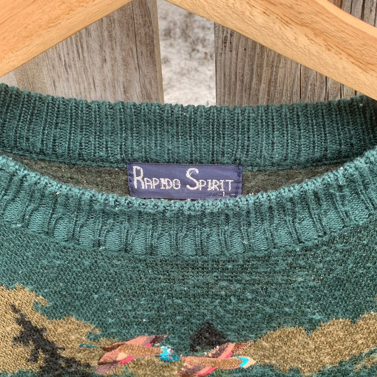 Japanese Brand 💥 RARE! Rapido Sprit Knit Embroidery Sweater Nature Horse Size US L / EU 52-54 / 3 - 9 Thumbnail