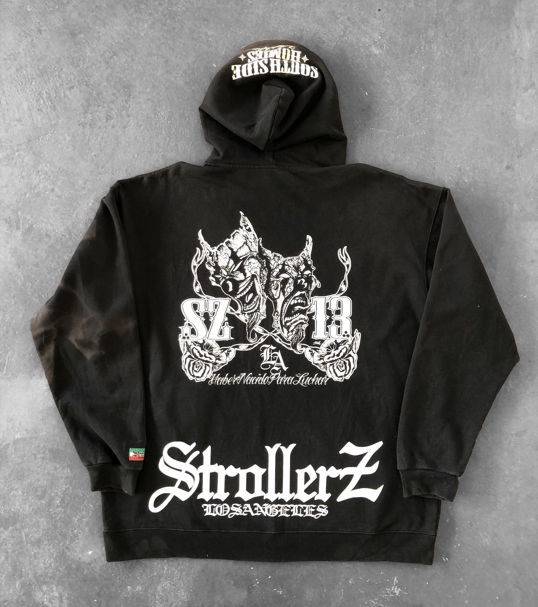 Japanese Brand STROLLERZ SOUTH SIDE HOMIES GANGSTA LA HOODIE OVERSIZED Size US XXL / EU 58 / 5 - 1 Thumbnail