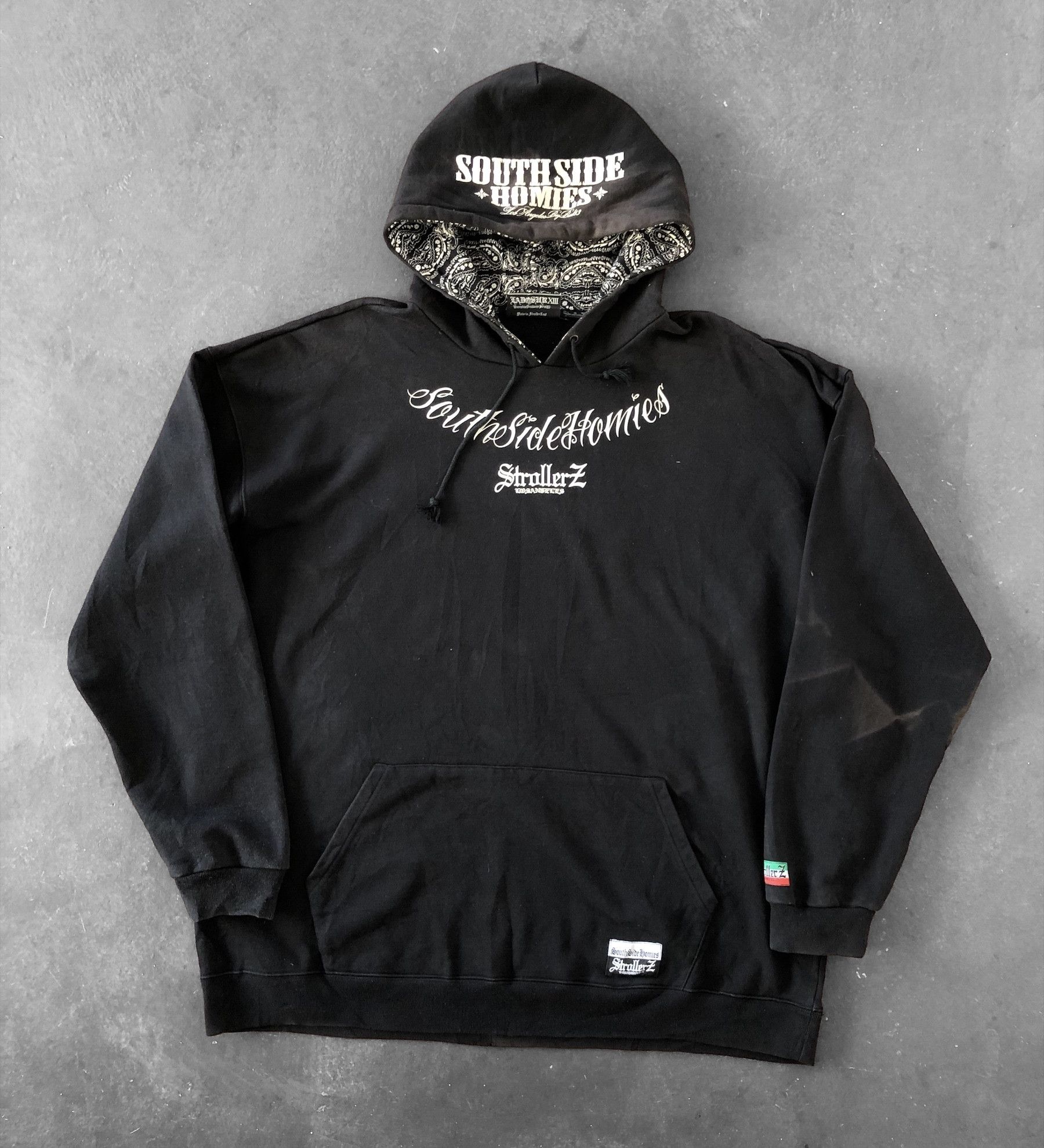 Japanese Brand STROLLERZ SOUTH SIDE HOMIES GANGSTA LA HOODIE OVERSIZED Size US XXL / EU 58 / 5 - 2 Thumbnail
