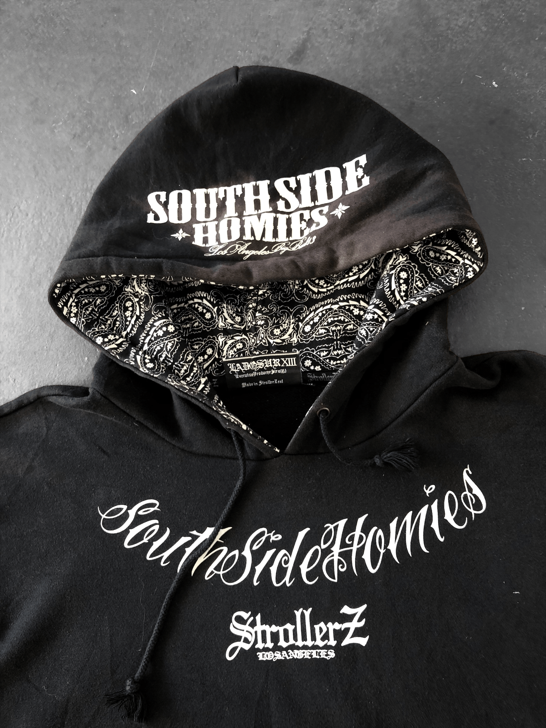 Japanese Brand STROLLERZ SOUTH SIDE HOMIES GANGSTA LA HOODIE OVERSIZED Size US XXL / EU 58 / 5 - 9 Thumbnail