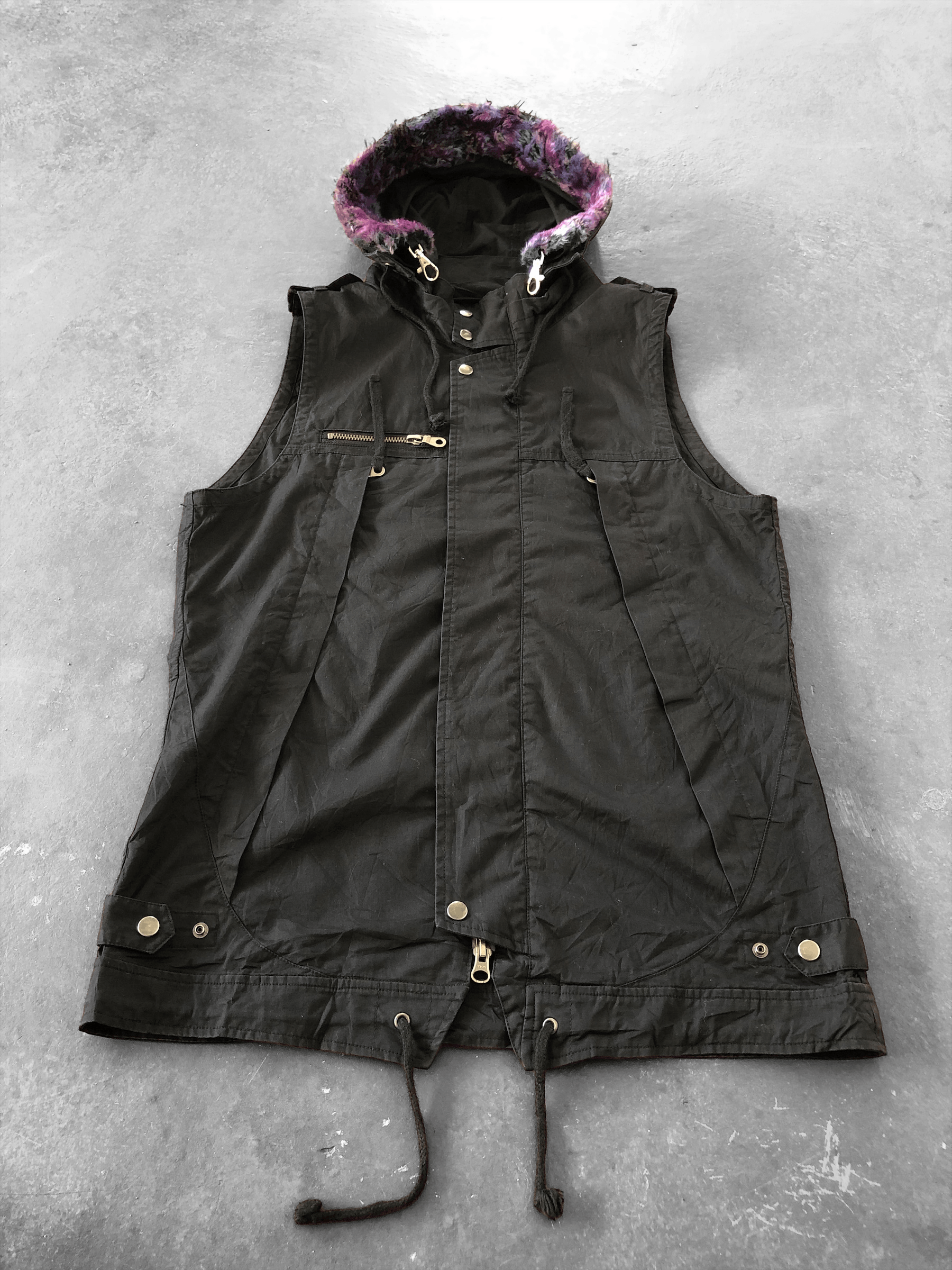 PPFM PPFM PUNK HOODED VEST SEDITIONARIES Size US M / EU 48-50 / 2 - 3 Thumbnail
