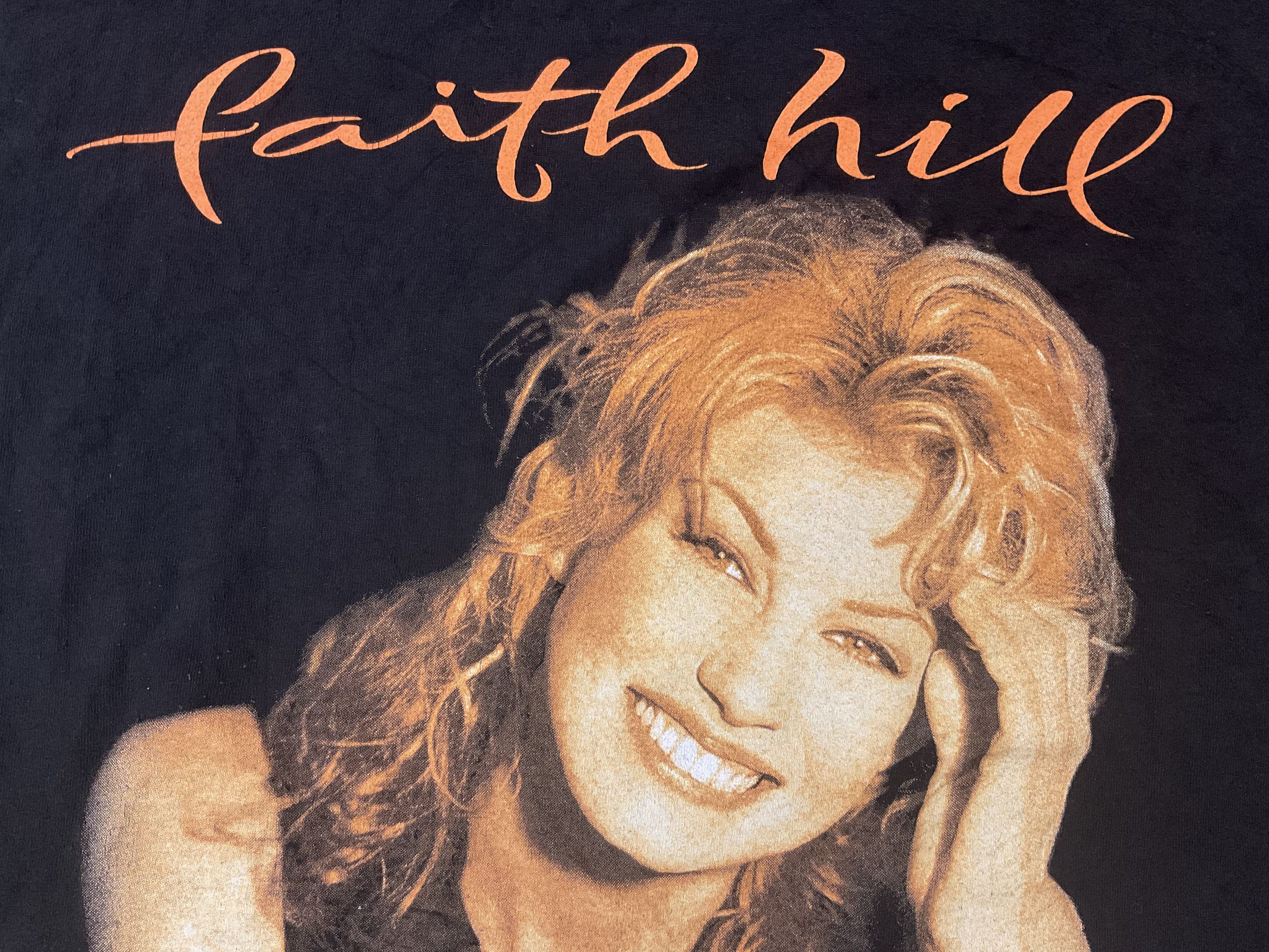 Band Tees Vintage 1995 Faith Hill Concert Tour Tshirt Size US L / EU 52-54 / 3 - 3 Thumbnail