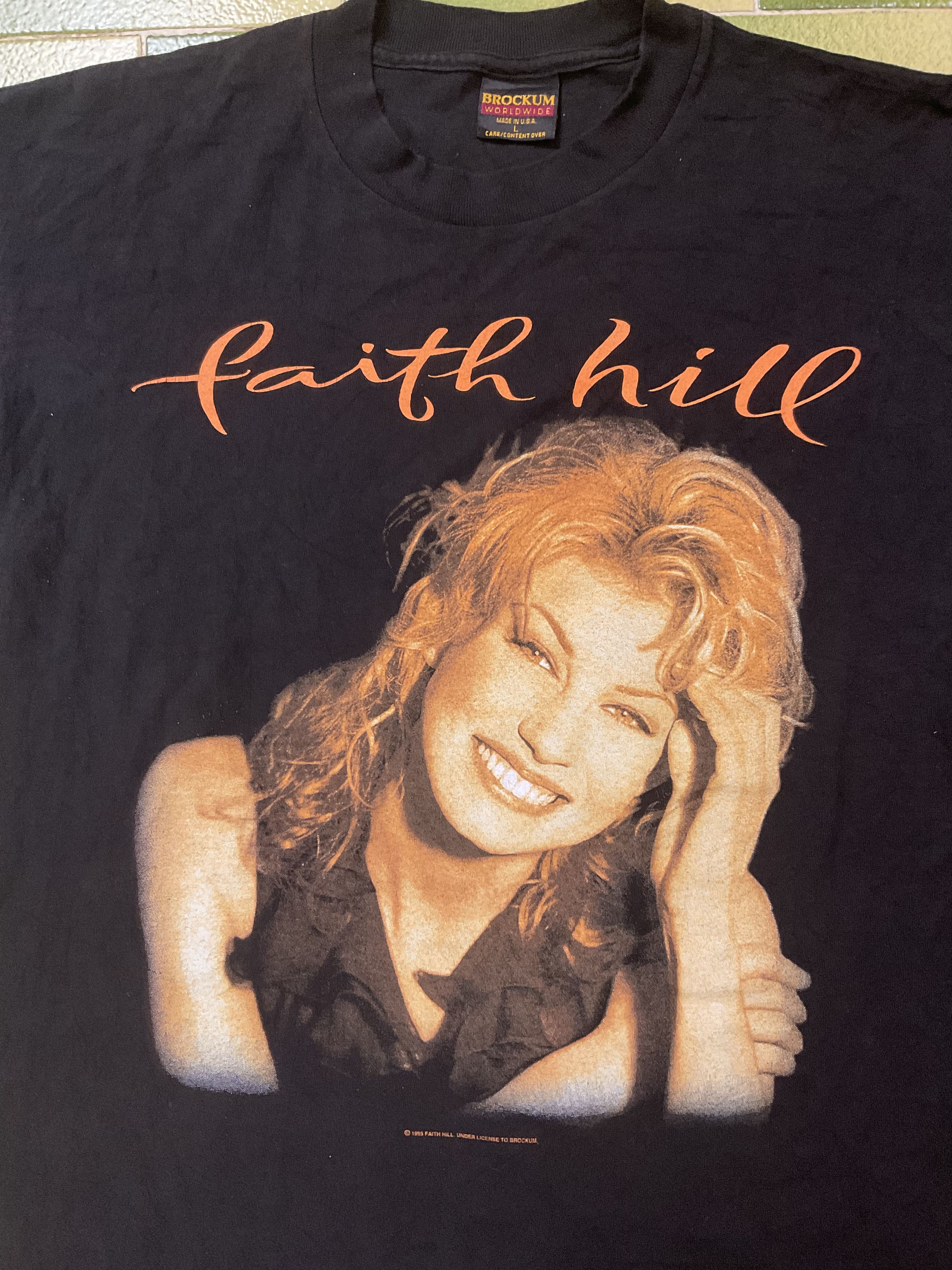 Band Tees Vintage 1995 Faith Hill Concert Tour Tshirt Size US L / EU 52-54 / 3 - 2 Thumbnail