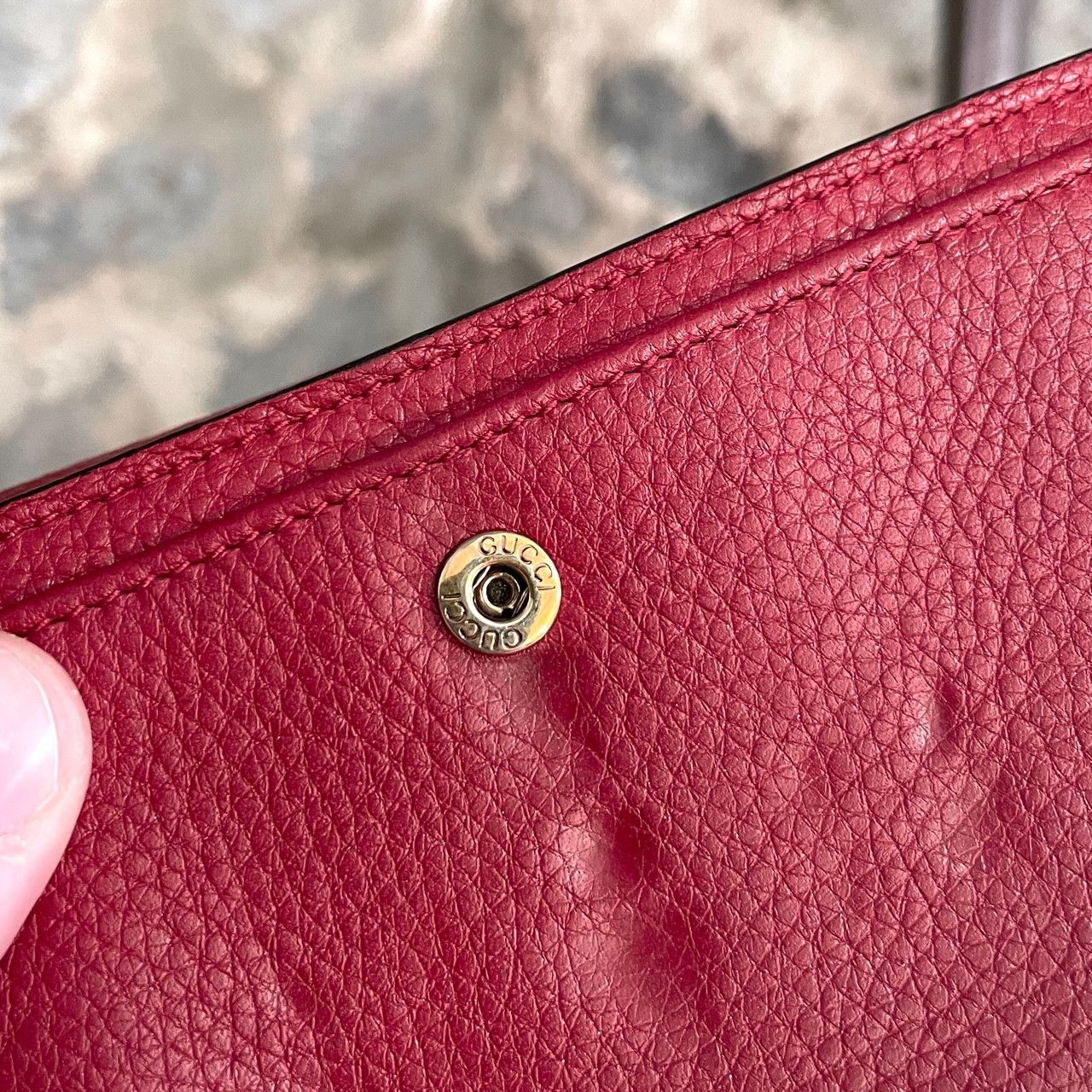 Gucci Gucci Red Bamboo Wallet Size ONE SIZE - 8 Thumbnail