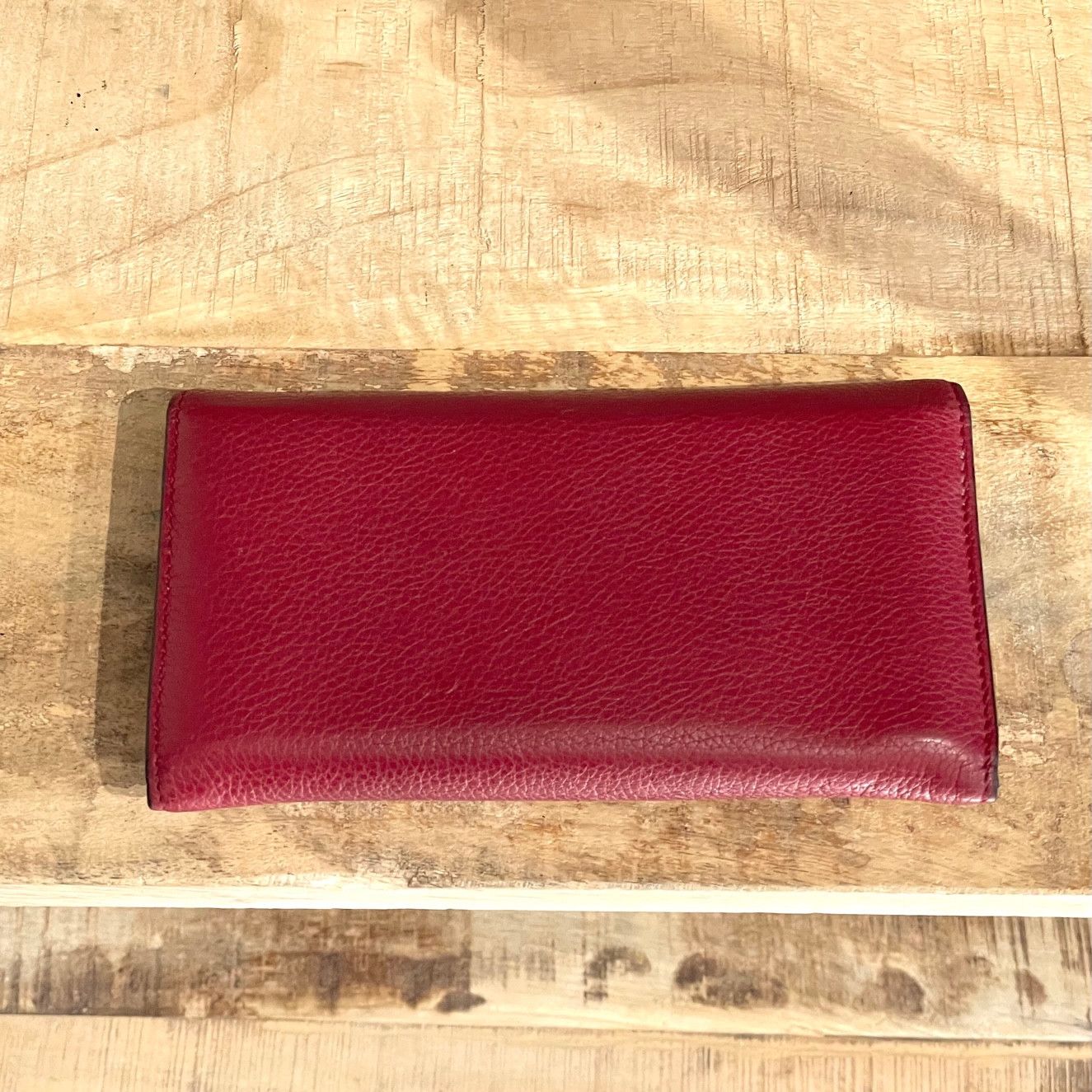 Gucci Gucci Red Bamboo Wallet Size ONE SIZE - 4 Thumbnail