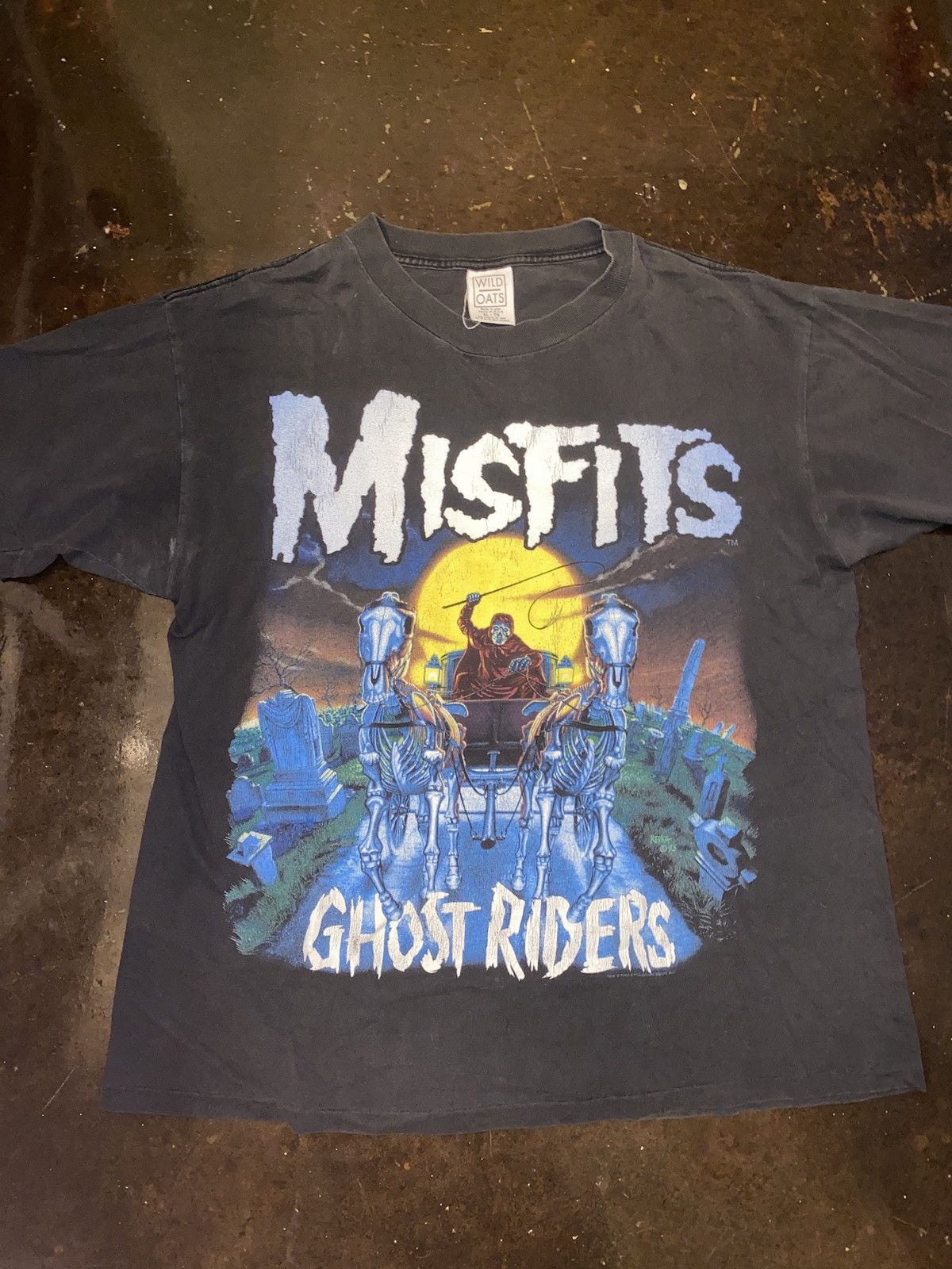 Vintage Vintage 95 Misfits Shirt XL Ghost Riders | Grailed