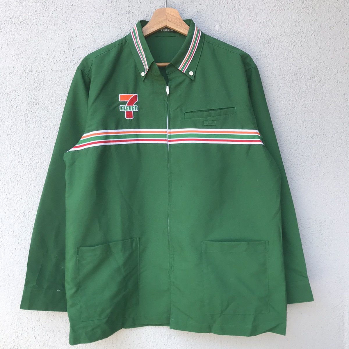 Japanese Brand 🔥90’s Vintage 7 Eleven Embroidery Logo Uniform Jacket Size US L / EU 52-54 / 3 - 1 Thumbnail