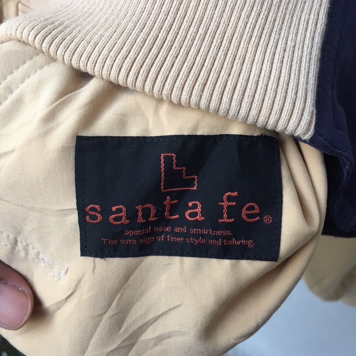 Japanese Brand Vintage Santa Fe Embroidered Big Logo Bomber Jacket Size US XL / EU 56 / 4 - 11 Thumbnail
