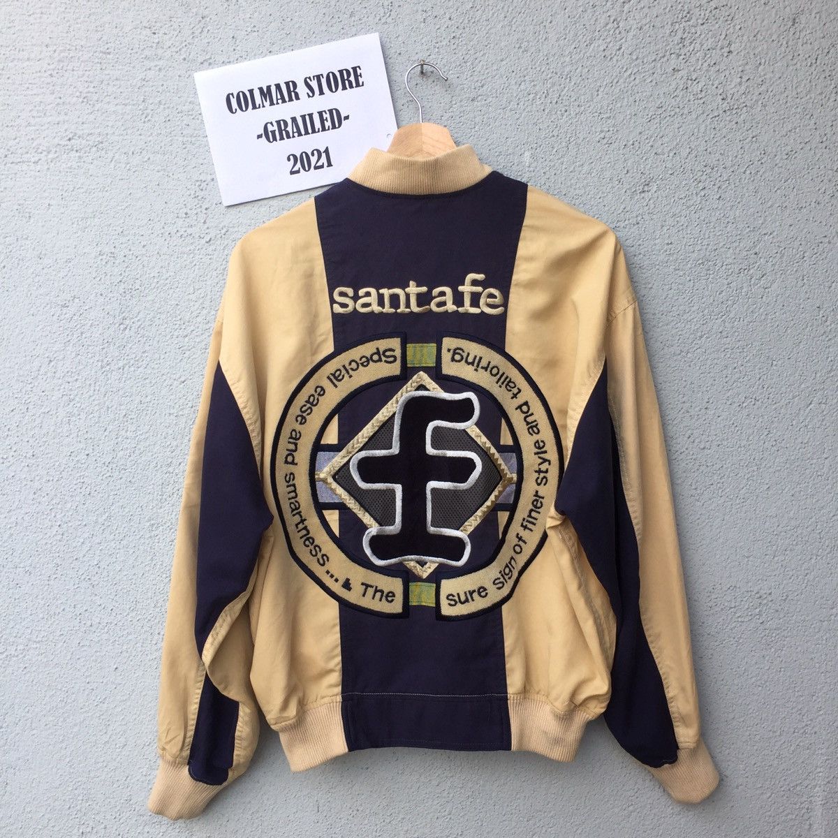 Japanese Brand Vintage Santa Fe Embroidered Big Logo Bomber Jacket Size US XL / EU 56 / 4 - 1 Thumbnail