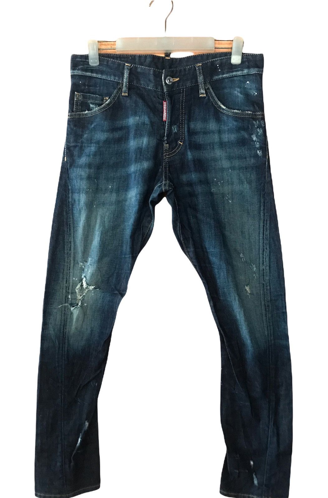 Denim Blue Distressed Jeans By Dsquared2