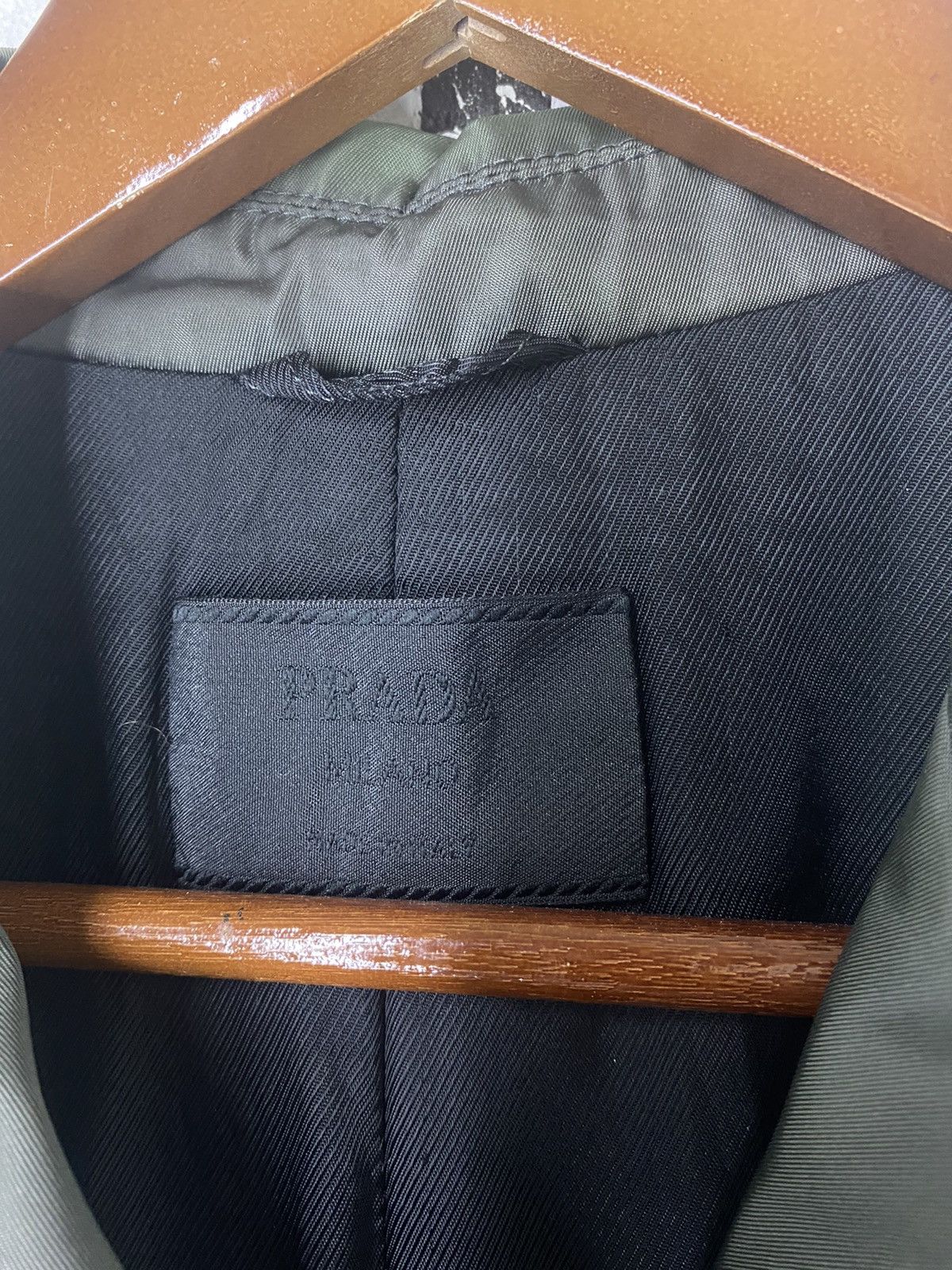 Prada Made in Italy Prada Nylon Long Jacket Double Breast Design Size US S / EU 44-46 / 1 - 3 Thumbnail