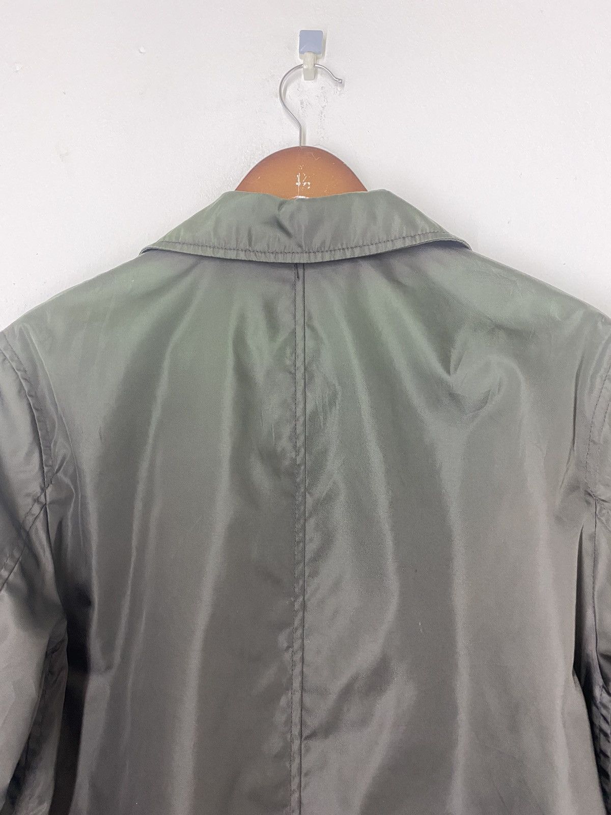 Prada Made in Italy Prada Nylon Long Jacket Double Breast Design Size US S / EU 44-46 / 1 - 9 Thumbnail