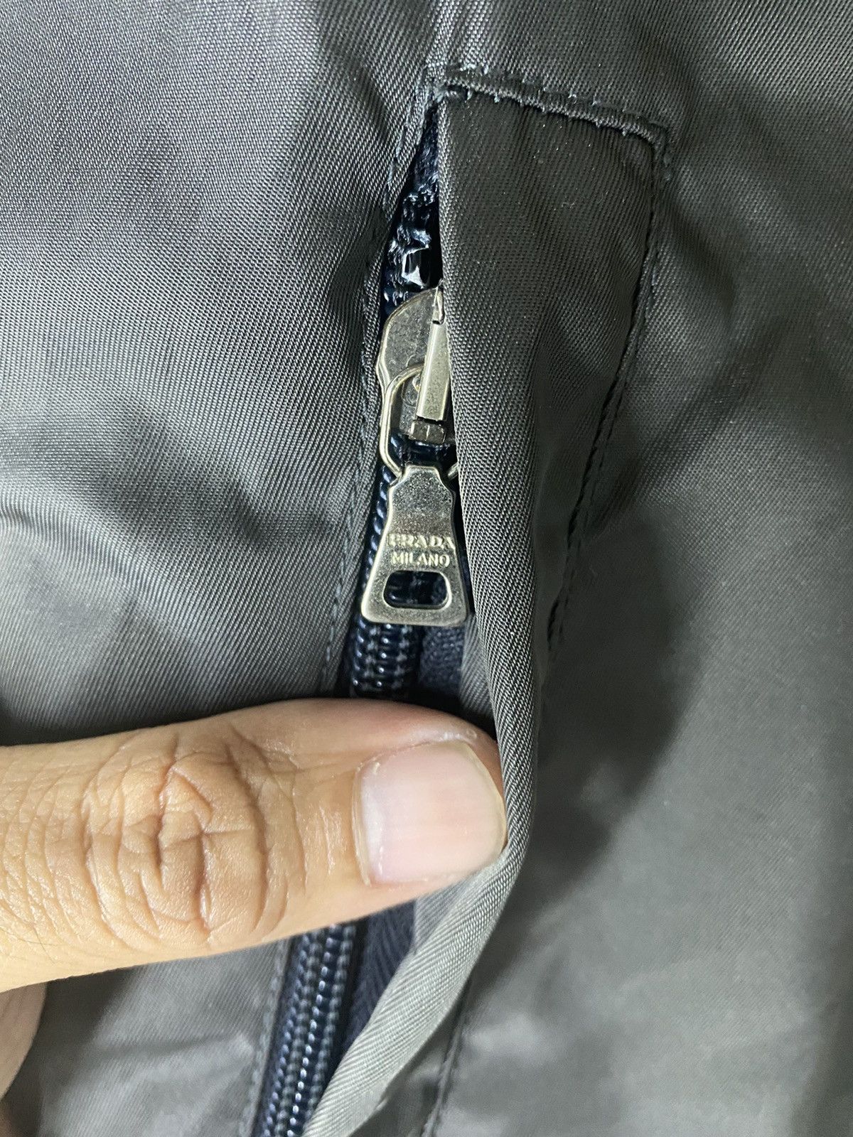 Prada Made in Italy Prada Nylon Long Jacket Double Breast Design Size US S / EU 44-46 / 1 - 5 Thumbnail