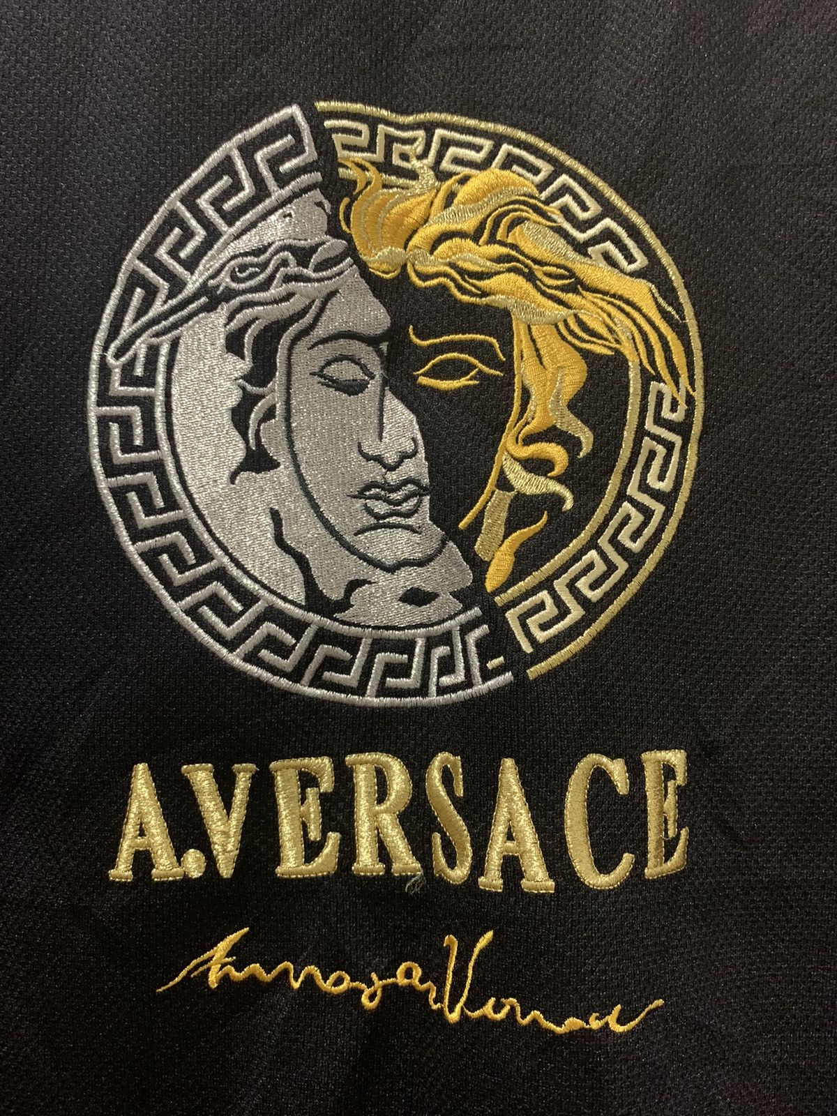 Versace A.Versace heavy jersey shirt embroidery side tape Size US L / EU 52-54 / 3 - 6 Thumbnail