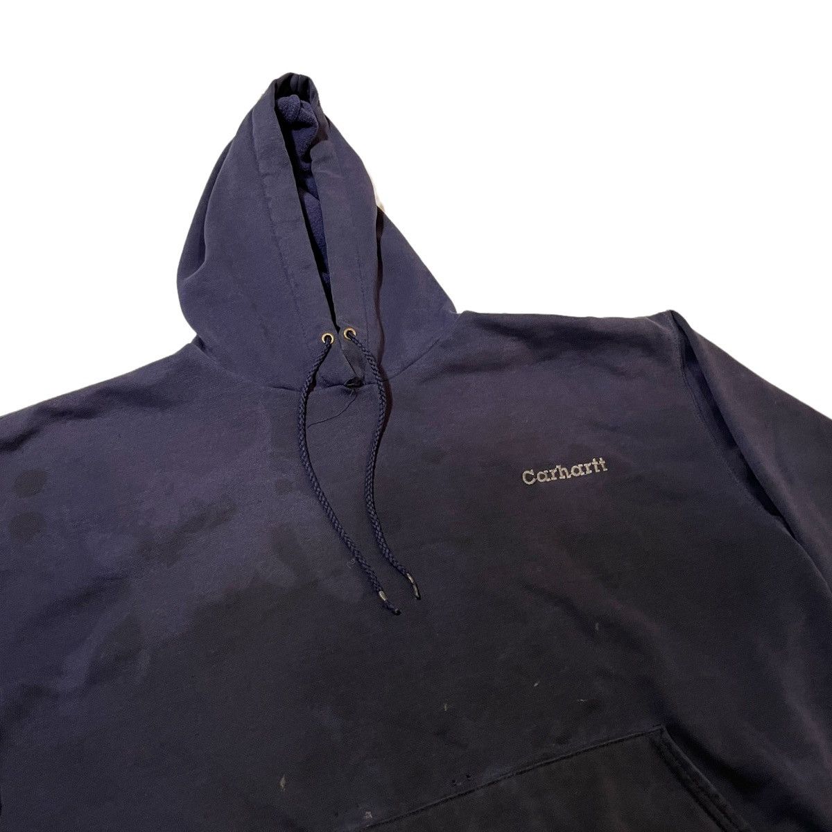 Carhartt × Vintage Distressed Carhartt Embroidered Spellout Hoodie Size US L / EU 52-54 / 3 - 2 Thumbnail