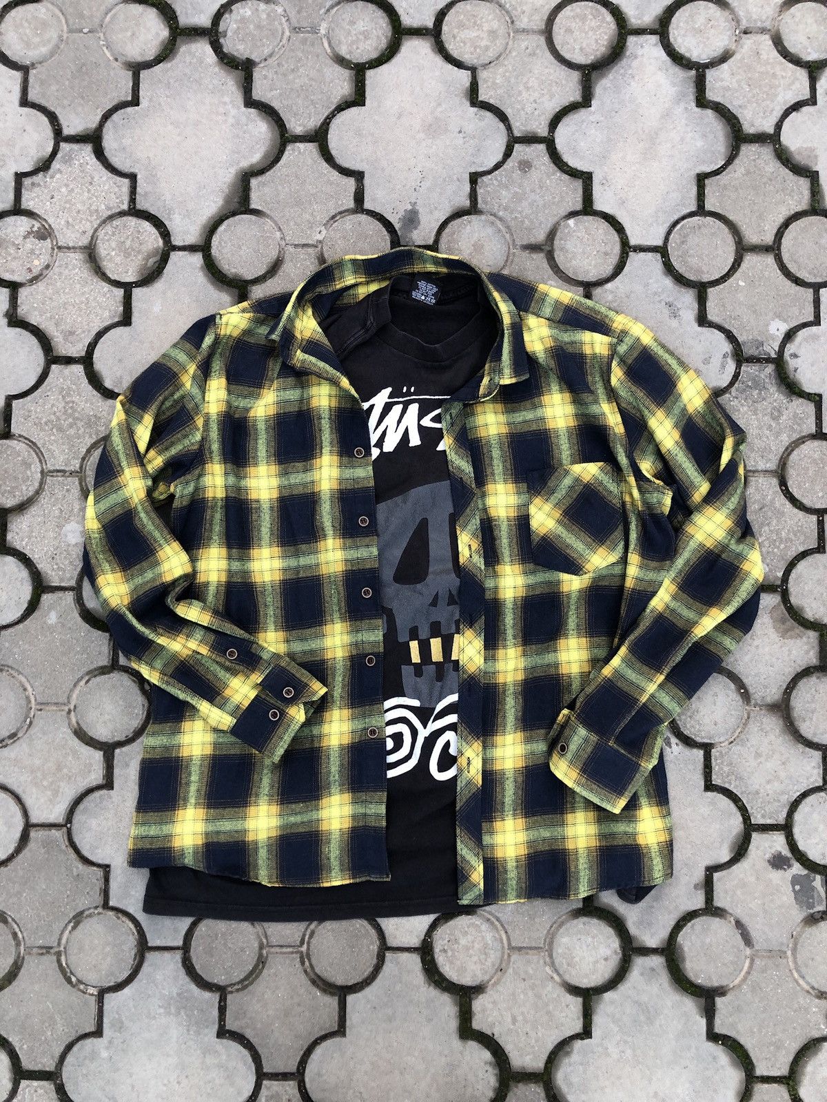 Vintage × Wtaps Wtaps Vintage Ombre Check Shirt M | Grailed