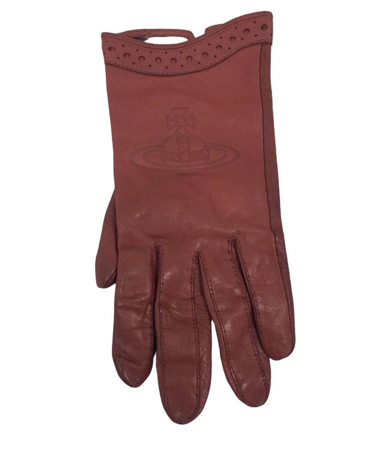 Vivienne Westwood leather glove big logo