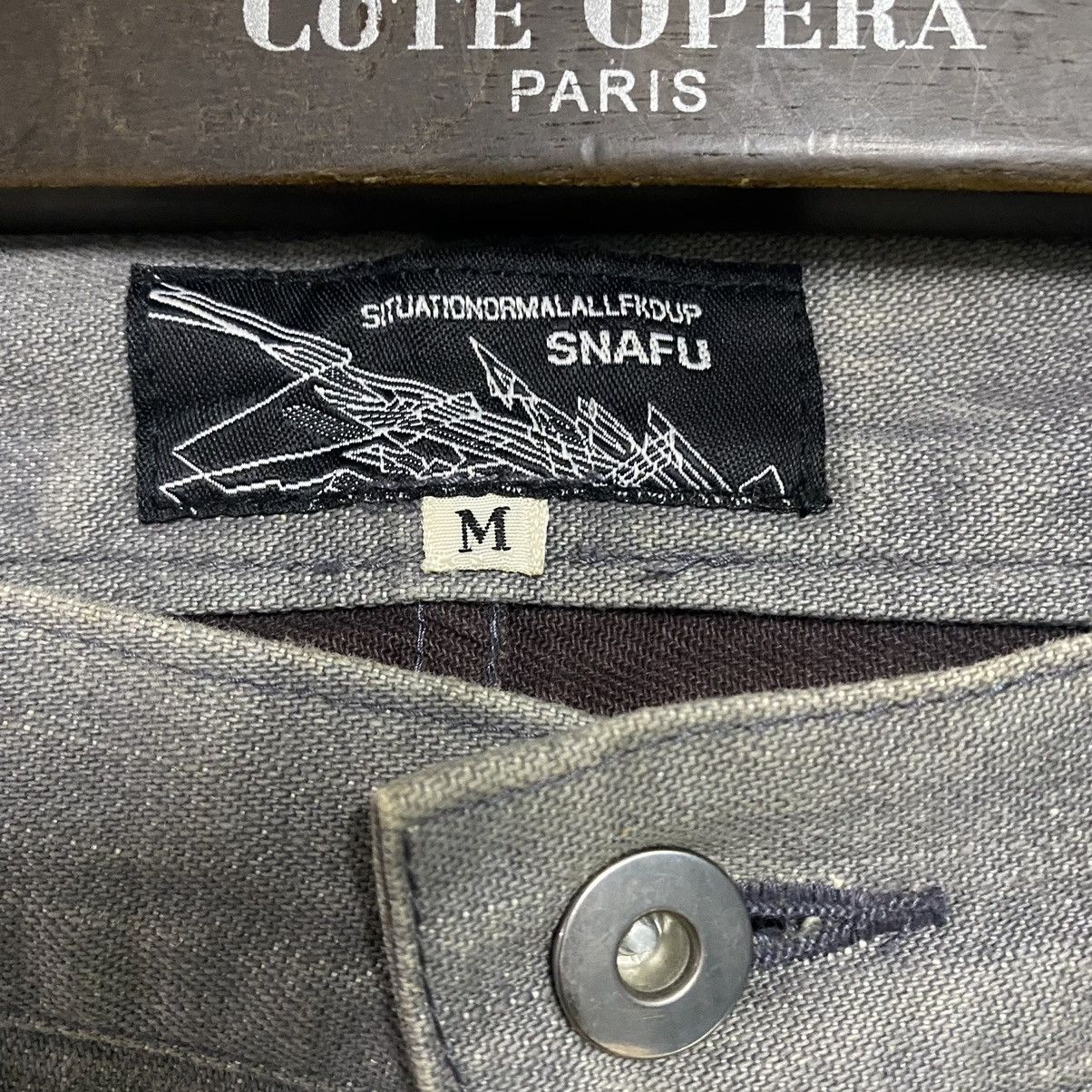Japanese Brand SNAFU Situation Normal All Fuckup Denim Baggy Jeans Size US 34 / EU 50 - 8 Thumbnail