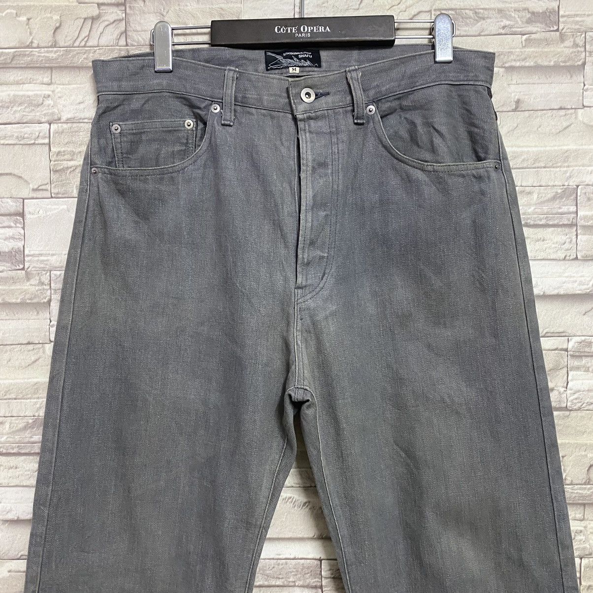 Japanese Brand SNAFU Situation Normal All Fuckup Denim Baggy Jeans Size US 34 / EU 50 - 4 Thumbnail