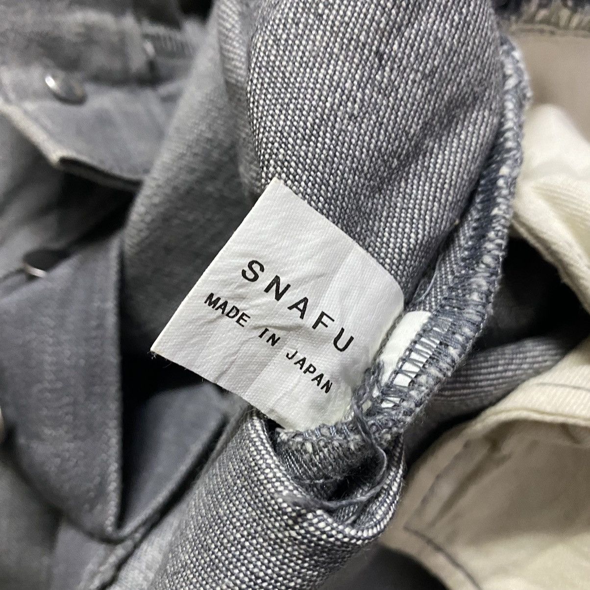 Japanese Brand SNAFU Situation Normal All Fuckup Denim Baggy Jeans Size US 34 / EU 50 - 17 Thumbnail
