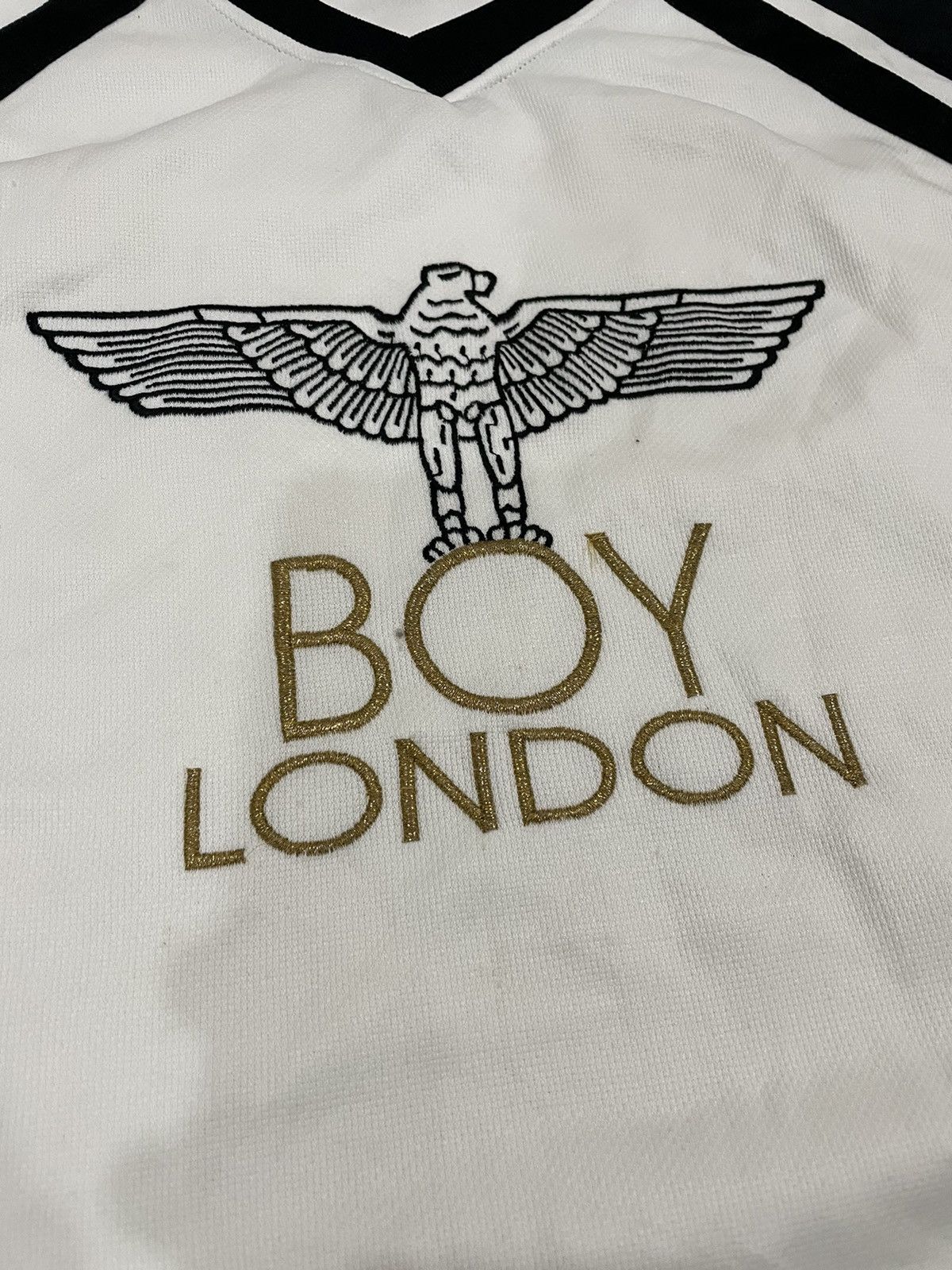 Vintage boy London embroidery jersey bootleg punk fashion