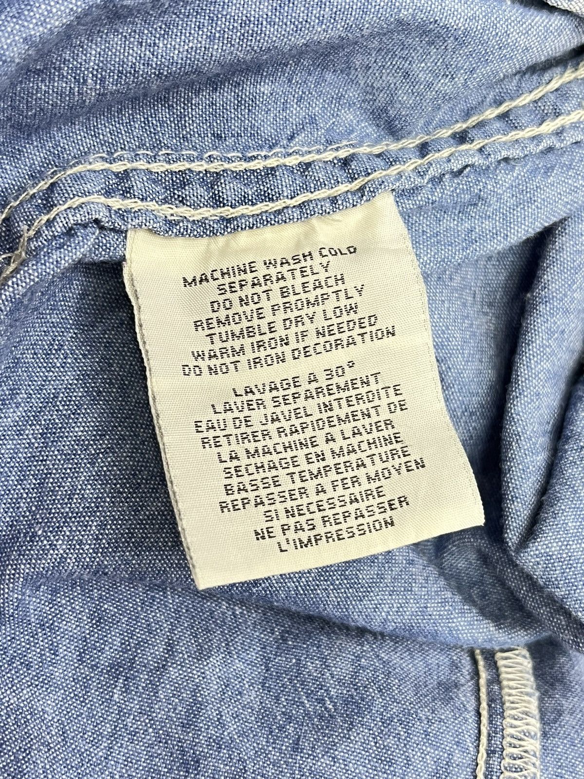 Denim & Supply Ralph Lauren 🔥Vintage RALPH LAUREN Acid Wash Patchwork Shirt Size US S / EU 44-46 / 1 - 7 Thumbnail
