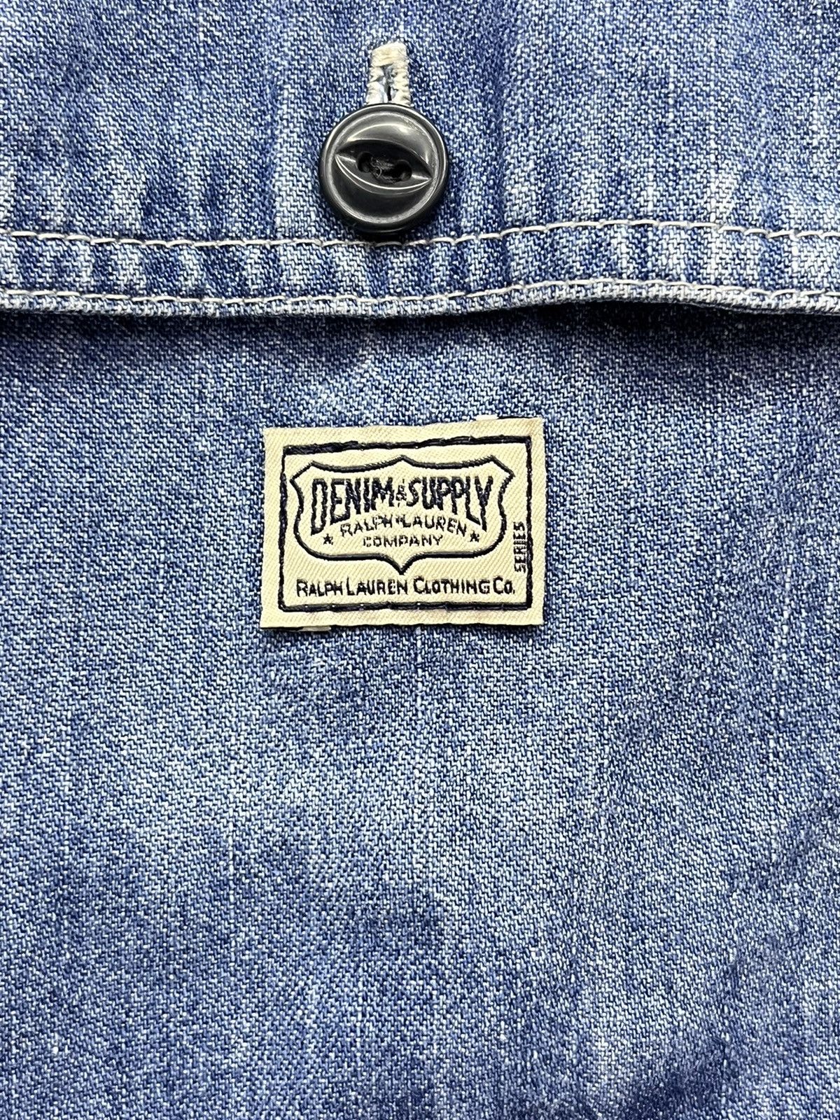 Denim & Supply Ralph Lauren 🔥Vintage RALPH LAUREN Acid Wash Patchwork Shirt Size US S / EU 44-46 / 1 - 4 Thumbnail