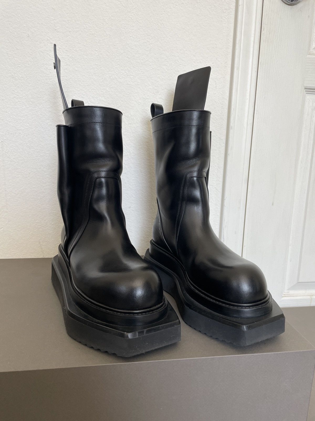 Rick Owens SS22 Fogachine Fog Pocket Cyclops Boots RETAIL $2400