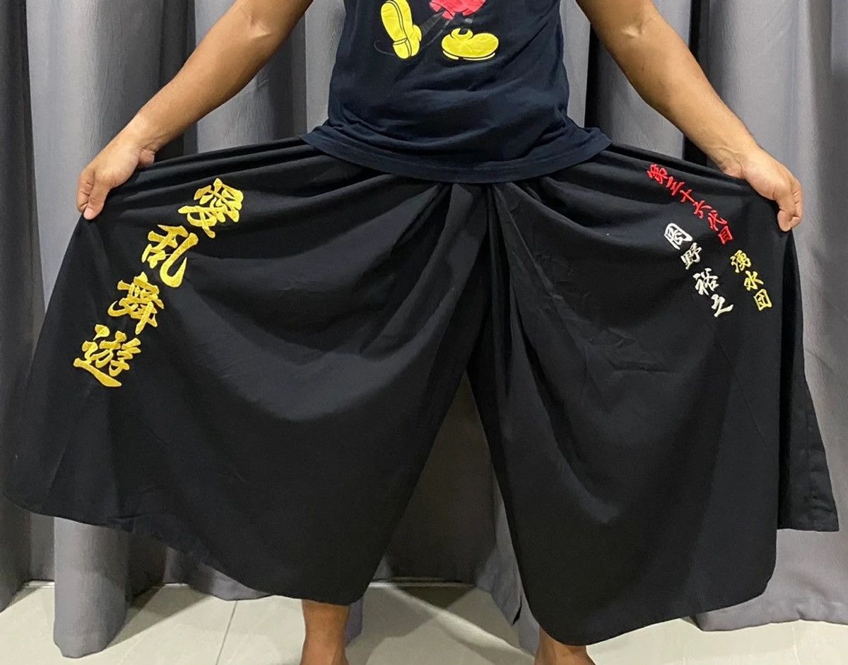 Hysteric Glamour Vintage Japanese Traditional Hakama Embroidery Wide Pants Size US 32 / EU 48 - 8 Thumbnail