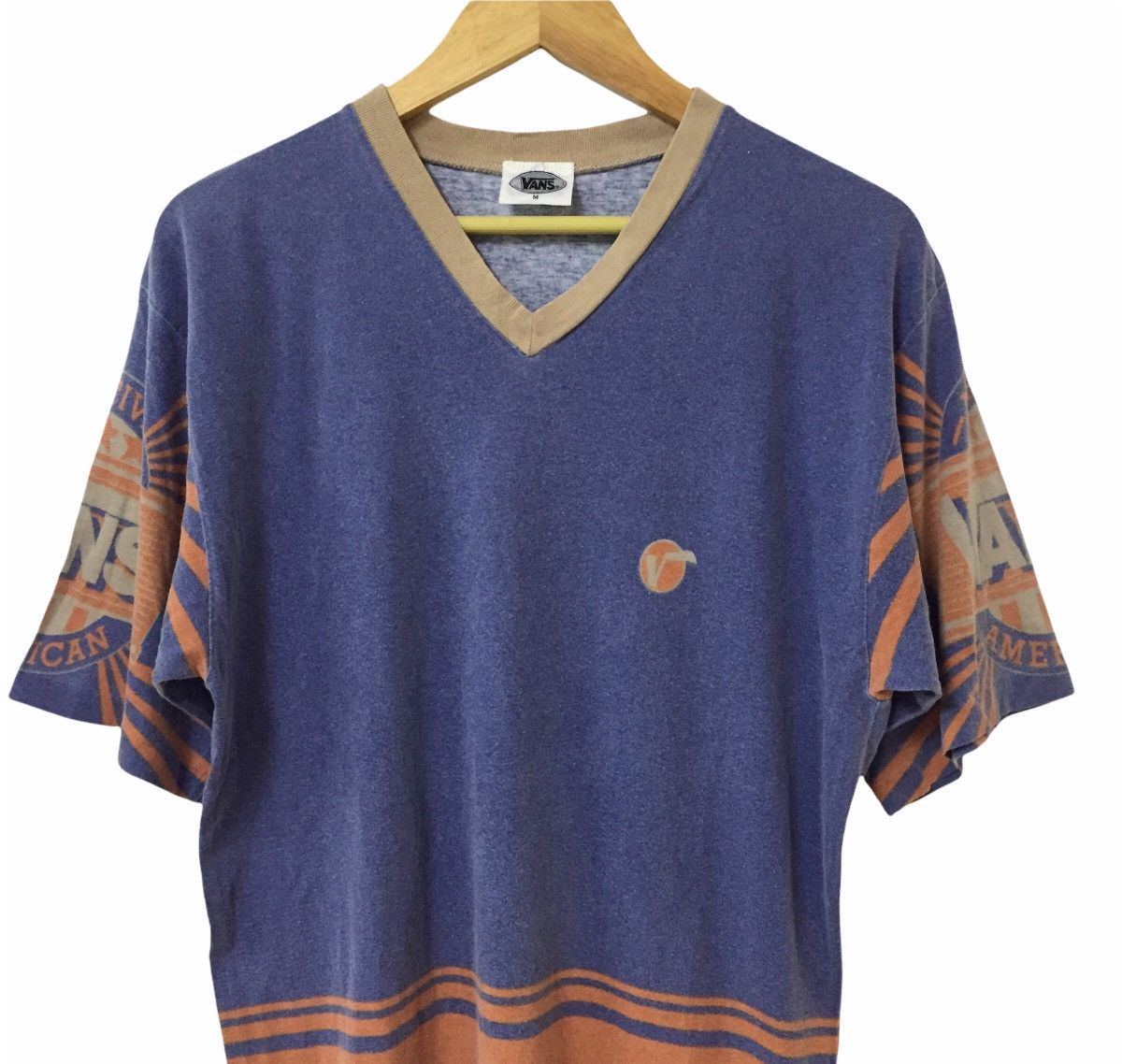 Powell Peralta VINTAGE 90s VANS USA NATIVE OG SKATEBOARDS BRAND LOGO TSHIRT Size US M / EU 48-50 / 2 - 3 Thumbnail