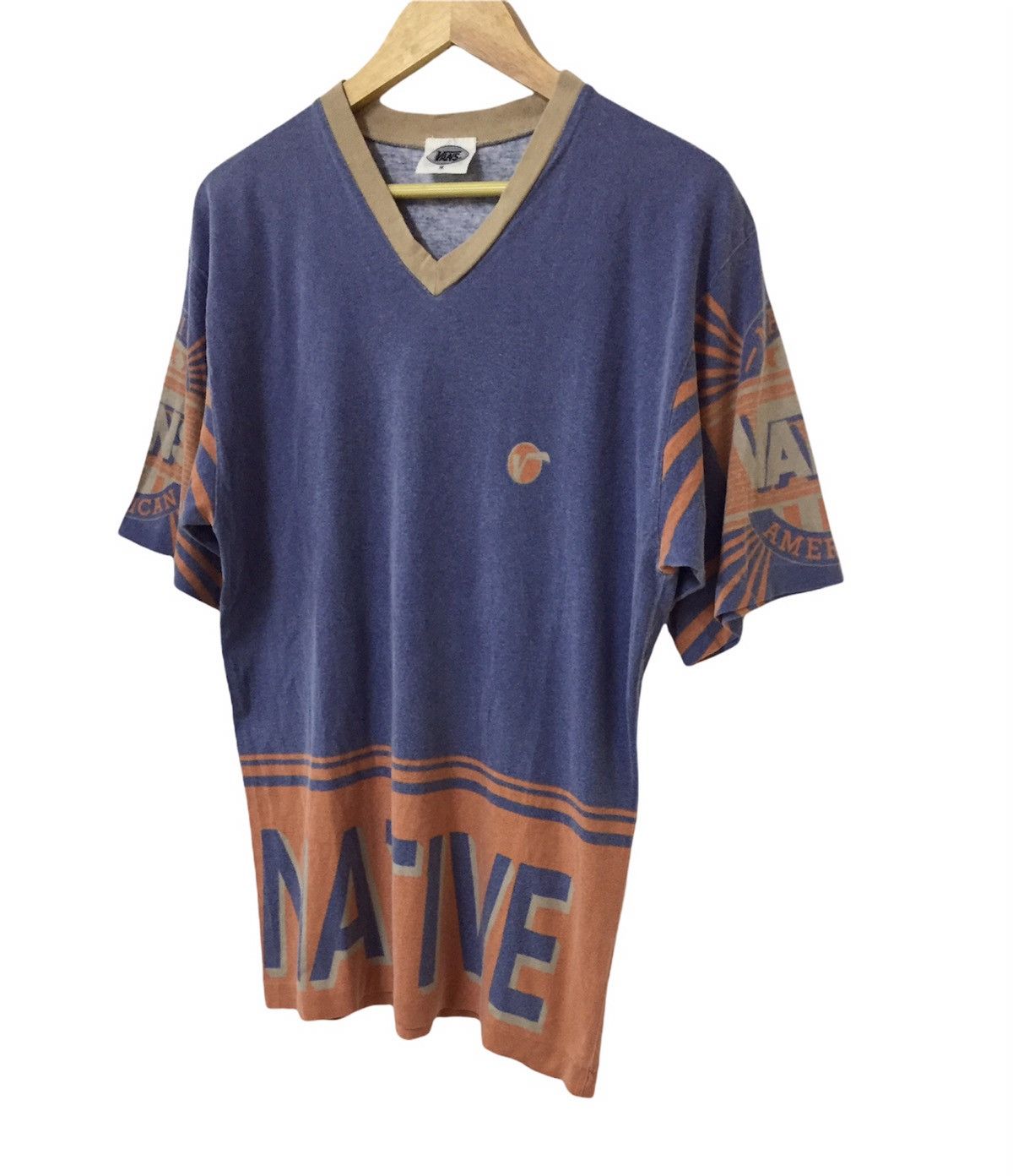 Powell Peralta VINTAGE 90s VANS USA NATIVE OG SKATEBOARDS BRAND LOGO TSHIRT Size US M / EU 48-50 / 2 - 2 Thumbnail