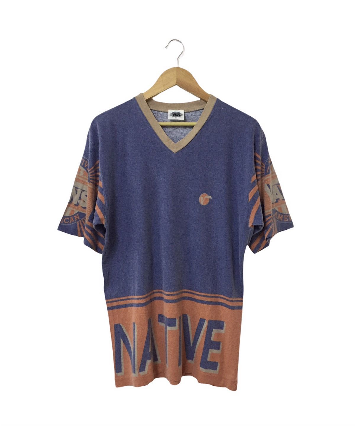 Powell Peralta VINTAGE 90s VANS USA NATIVE OG SKATEBOARDS BRAND LOGO TSHIRT Size US M / EU 48-50 / 2 - 1 Thumbnail
