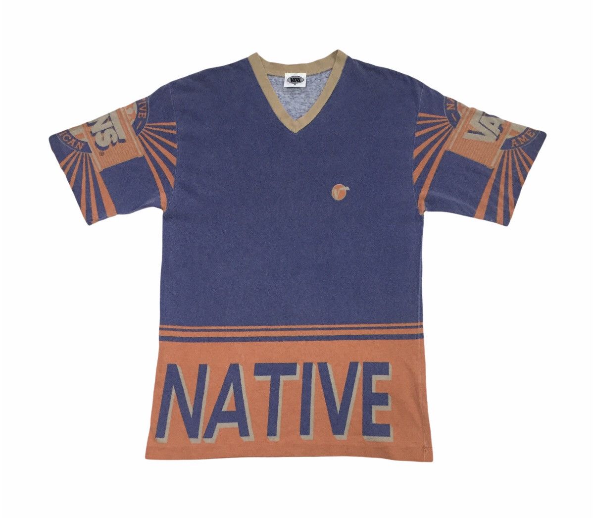 Powell Peralta VINTAGE 90s VANS USA NATIVE OG SKATEBOARDS BRAND LOGO TSHIRT Size US M / EU 48-50 / 2 - 4 Thumbnail