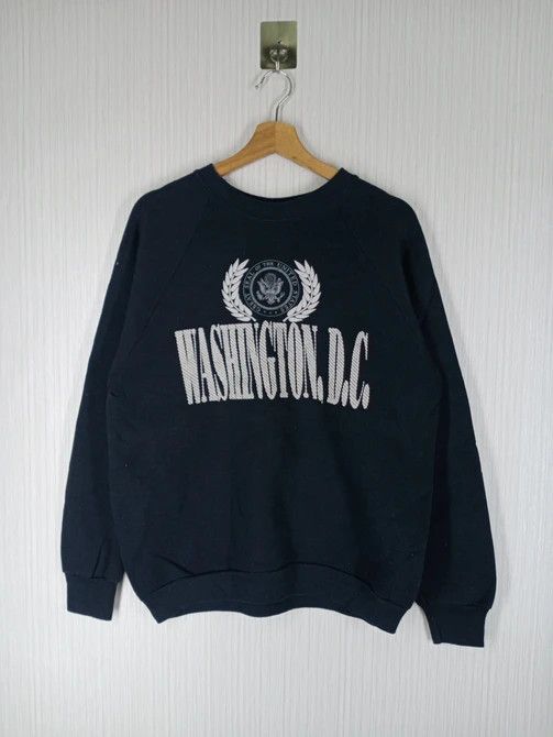 Vintage RARE VINTAGE 90'S WASHINGTON DC SWEATSHIRT Size US L / EU 52-54 / 3 - 2 Thumbnail