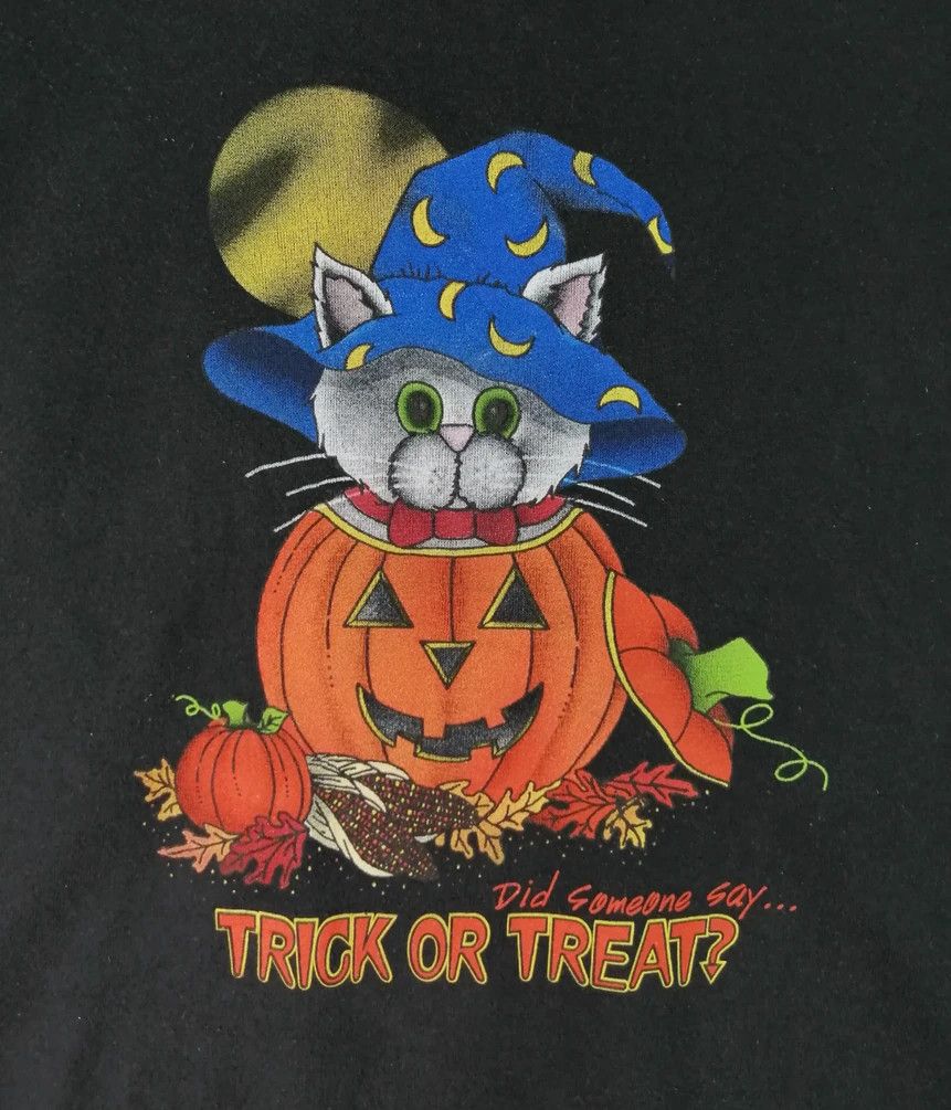 Tultex Vintage 90s Track Or Treat #cyber24 Size US L / EU 52-54 / 3 - 4 Thumbnail