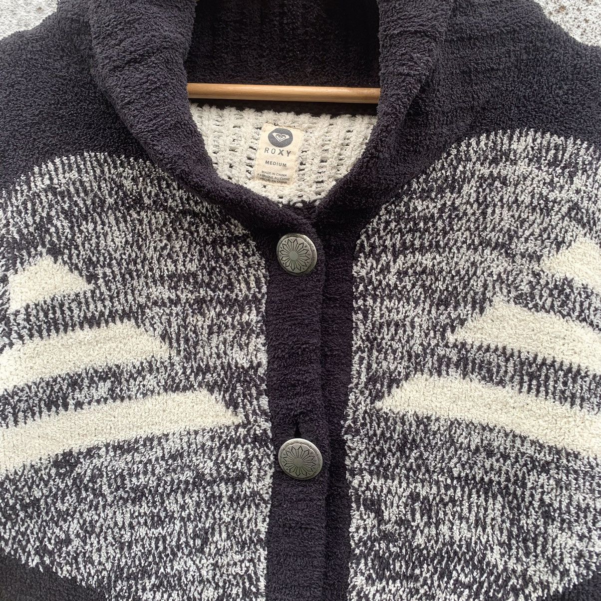 Japanese Brand ROXY Knit Shawl Collar Navajo Sweater Jacket Size US M / EU 48-50 / 2 - 6 Thumbnail